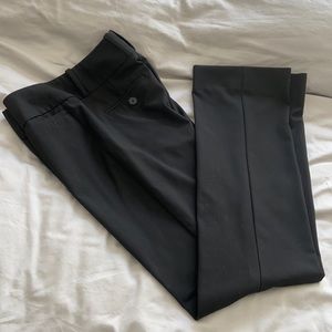 The limited suit pants in black. Drew fit